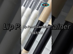 أنابيب أحمر الشفاه البلاستيكية الواضحة مع فرشاة لمعان الشفاه للتغليف التجميلي