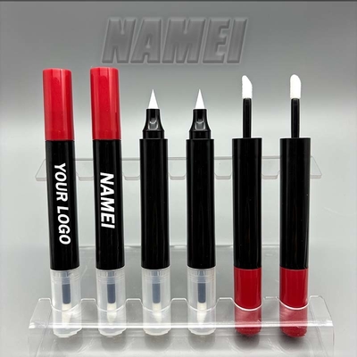 سعر جيد ظل العين أنبوب مخصص الملصق الخاص مزدوج الرأس فارغة حاوية جميلة ظل العين أنبوب Eyeliner أنبوب Eyeliner فارغ الانترنت
