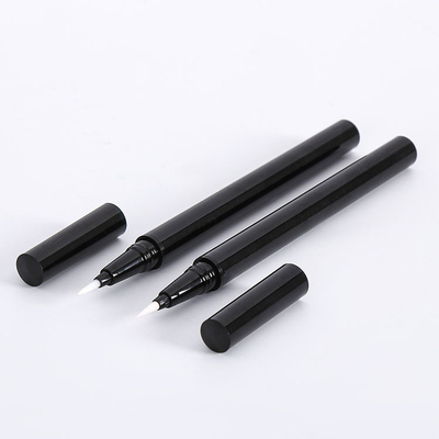 سعر جيد Cosmetic packaging material for thin Eyeliner pen thin liquid Eye line pencil with steel beads empty black container الانترنت